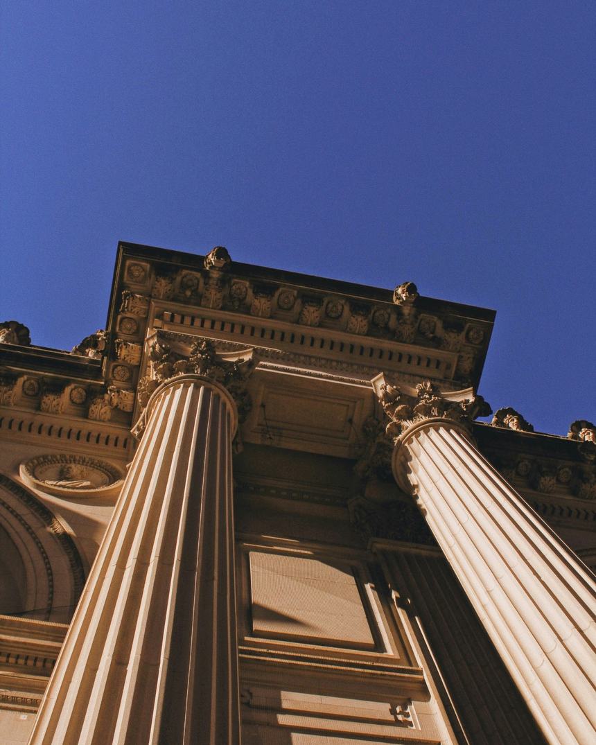 Courthouse colonnade